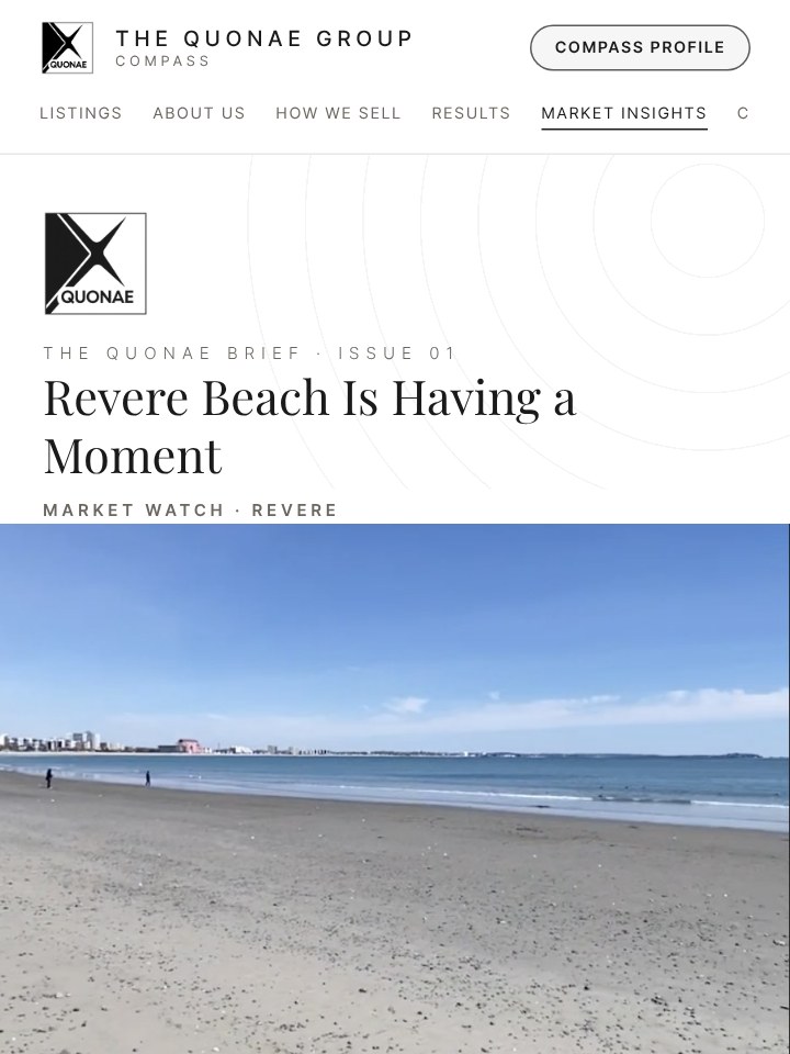 The QUONAE Brief, Issue 01: Revere Beach Is Having a Moment (preview of the article)